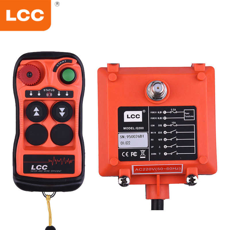Q200 Industrial Hydraulic Crane Radio Remote Control for Lift