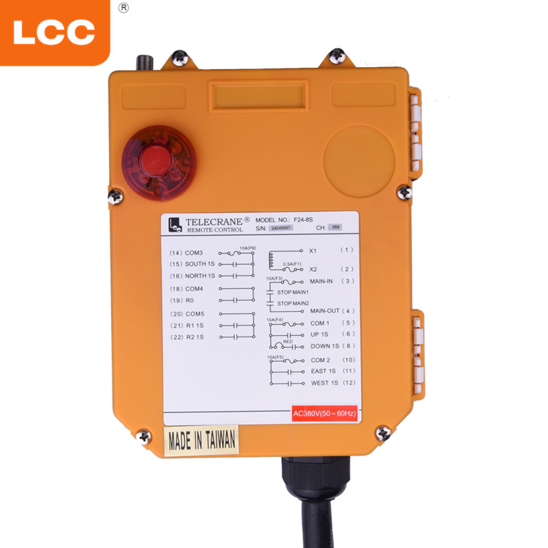 F24-8S 315mhz 433mhz 8 Button Industrial Radio Remote Control for Hoist