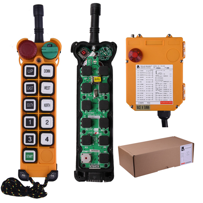 F24-10D 315HZ Industrial Wireless Trailer Parts Switches Crane Radio Remote Control IP65