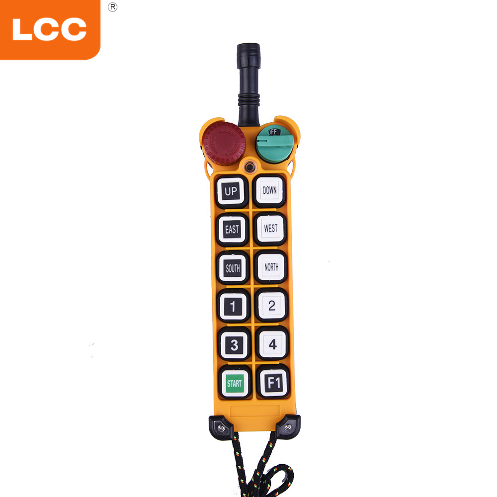 F24-12S Wireless Single Speed 12 Channel Transmitter And Receiver Overhead Crane Remote Control 