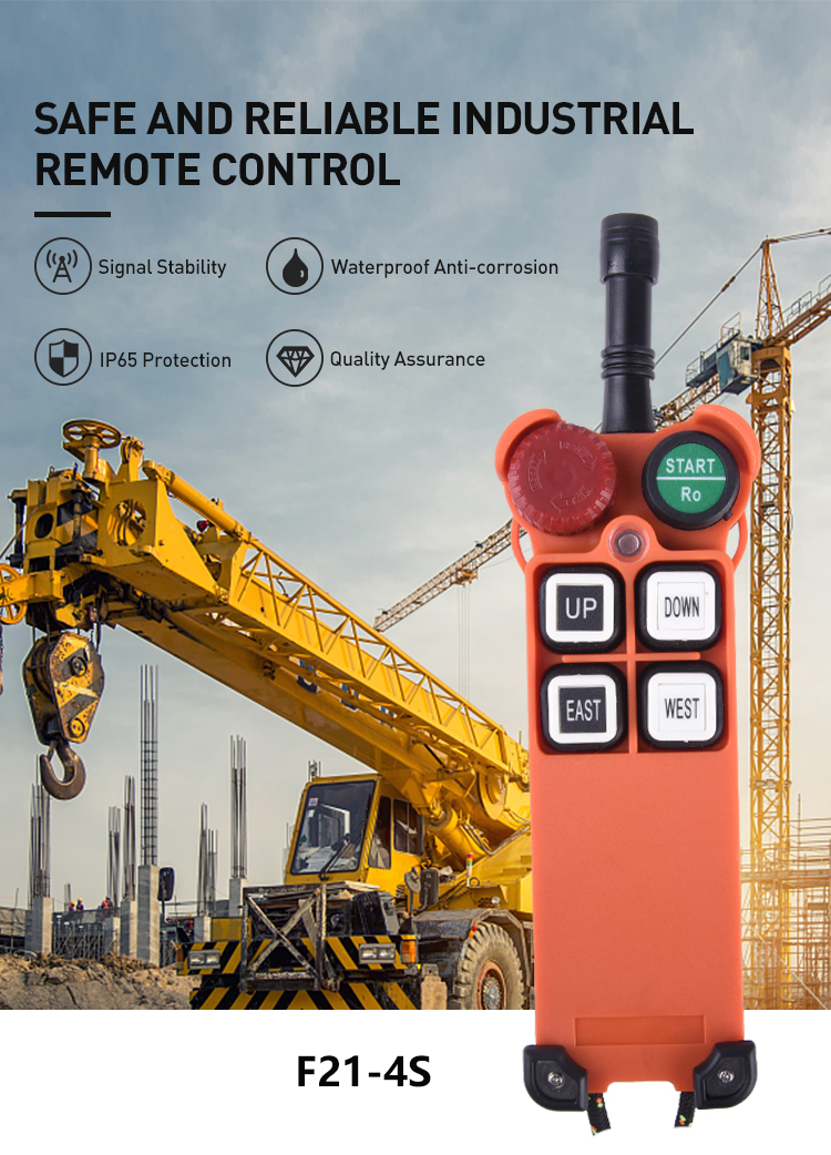 F214S Wireless Electric Button Pusher Hoist with System Remote Control