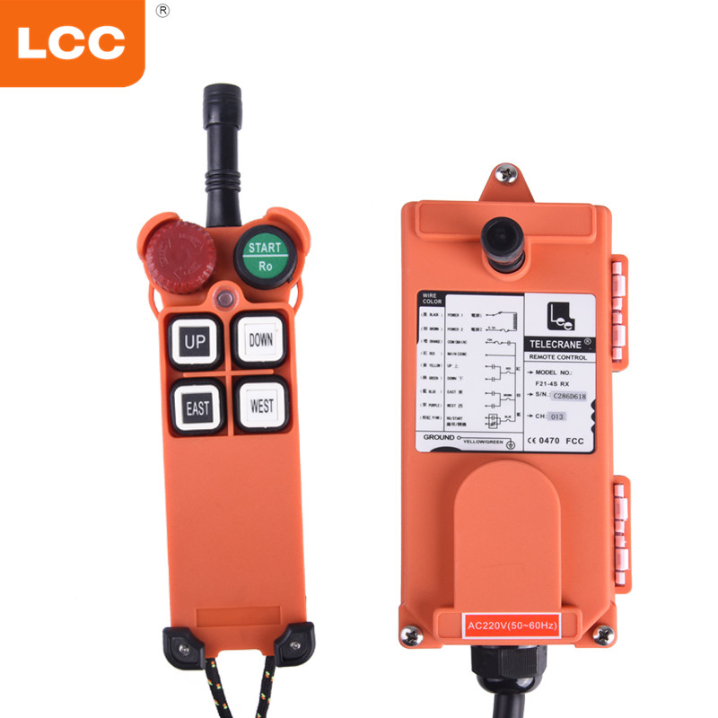 F21-4S Wireless Electric Button Pusher Hoist with System Remote Control