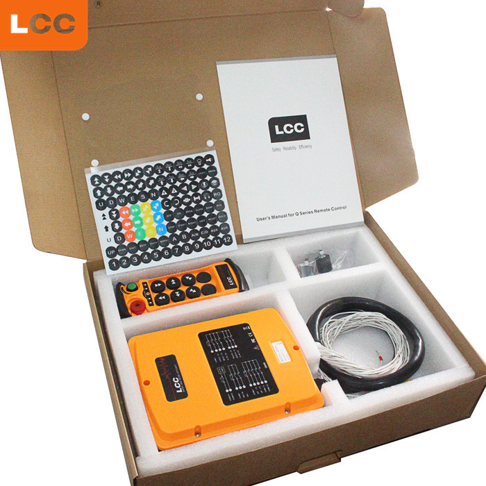 Q606 6 Buttons Double Speed Wireless Transmitter & Receiver Hoist Crane Remote Controls