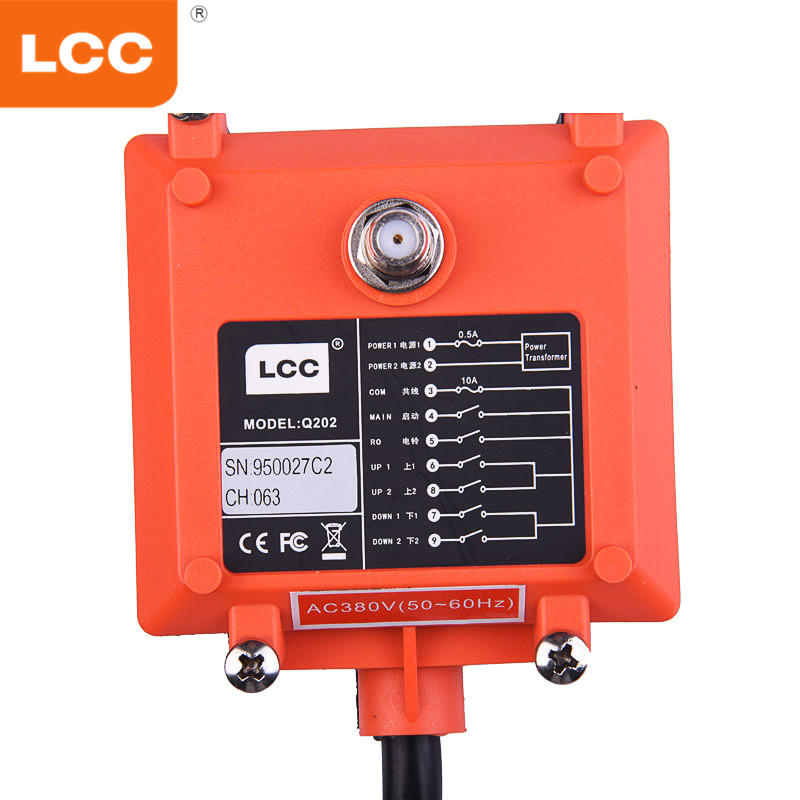 Q202 Industrial 2 Channel Telecrane Wireless Crane Remote Control