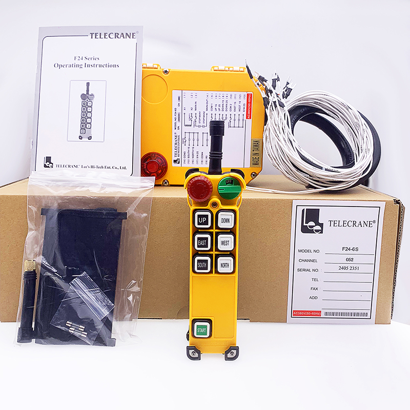 F24 6d Telecrane 315mhz Wireless Radio Remote Control Switch For Crane