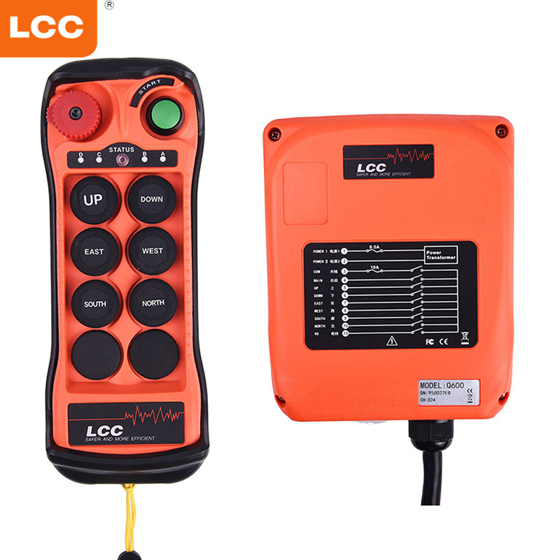 Q600 rf wireless radio switch remote control industrial crane button